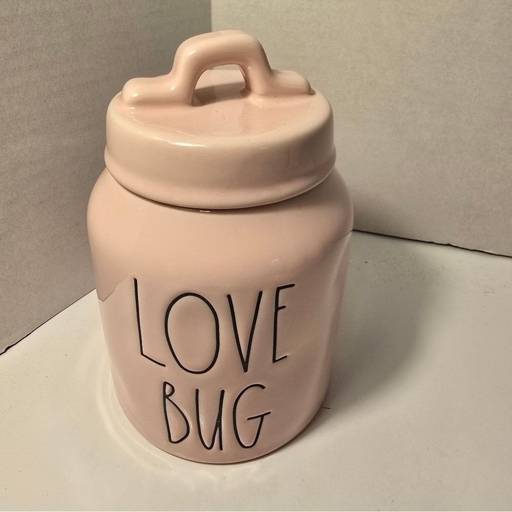 Rae‎ Dunn Pink Love Bug Canister